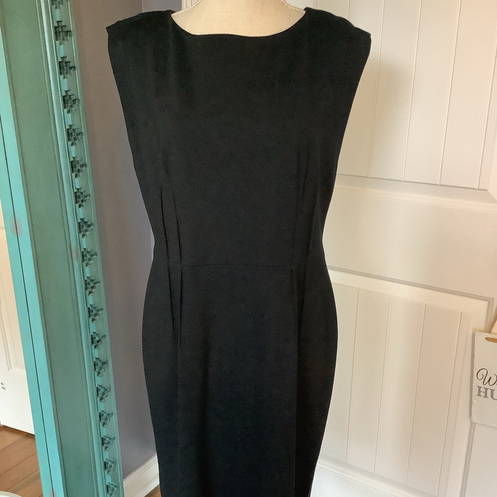 LOFT Classic Black Midi Dress - Picture 2 of 6